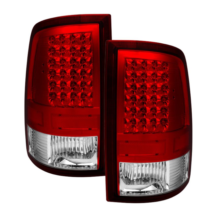SPYDER 9032820 Xtune Dodge Ram 1500 09-14 LED Tail Lights Incandescent Model Only Red Clear ALT-JH-DR09-LED-RC