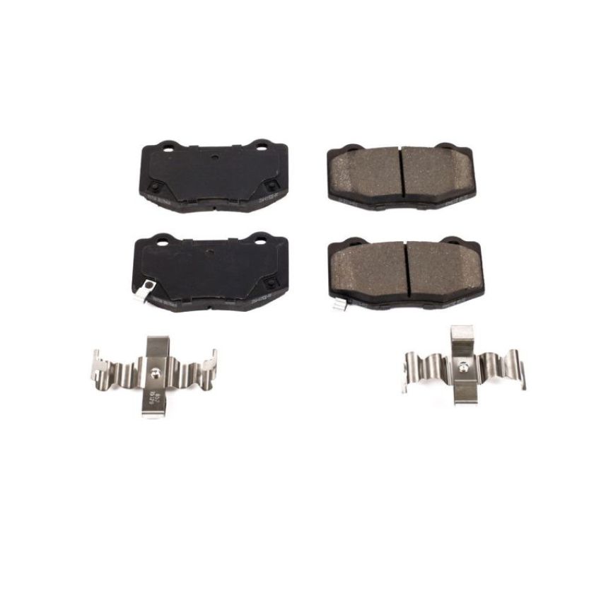 PowerStop 17-1718 PowerStop - Z17 Low-Dust Ceramic Brake Pads with Hardware