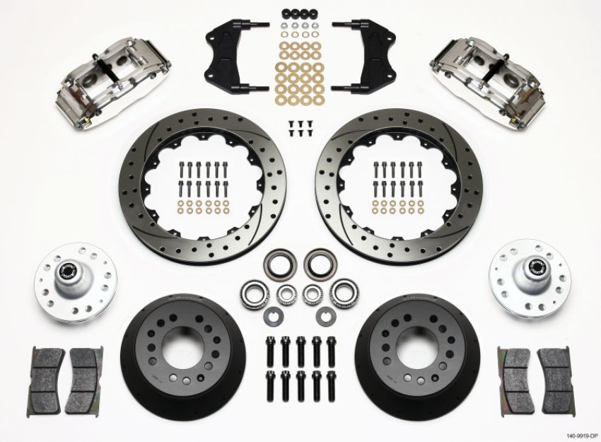 Wilwood 140-9919-DP Narrow Superlite 6R Front Hub Kit 12.88in Drill Pol WWE ProSpindle