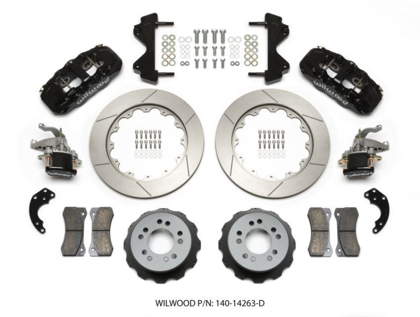 Wilwood 140-14263 AERO4 / MC4 Rear Kit 14.00 Currie Pro-Tour Unit Bearing Floater