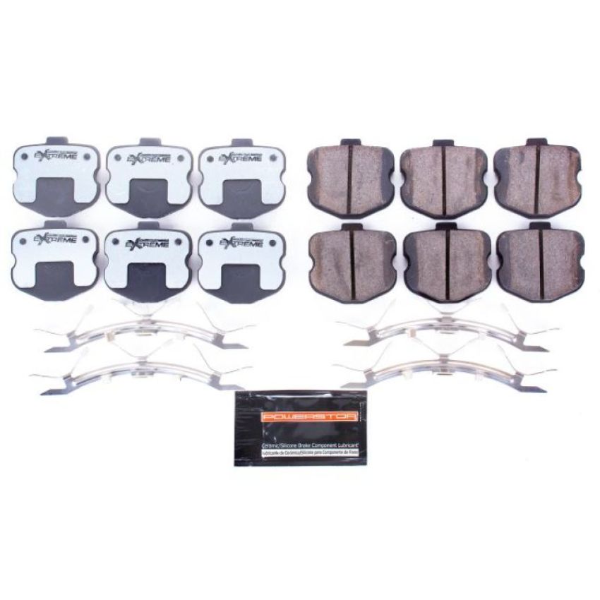 PowerStop Z26-1185F PowerStop - Z26 Performance Carbon-Fiber Ceramic Brake Pads with Hardware Kit