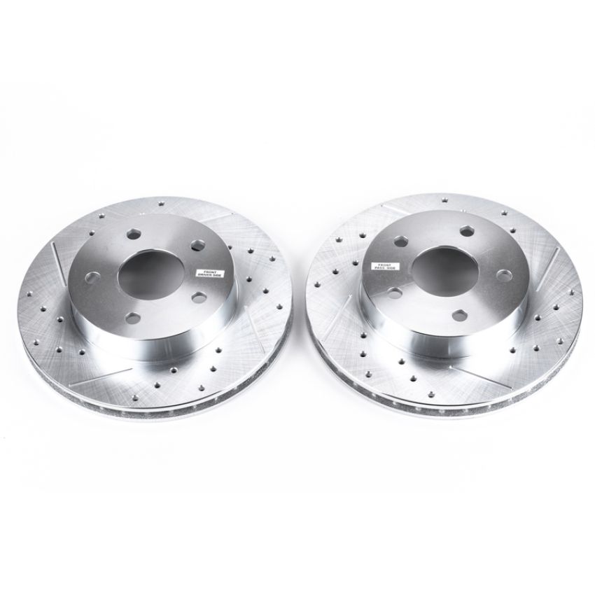PowerStop AR8742XPR PowerStop Evolution Performance Drilled, Slotted & Plated Brake Rotor Pair