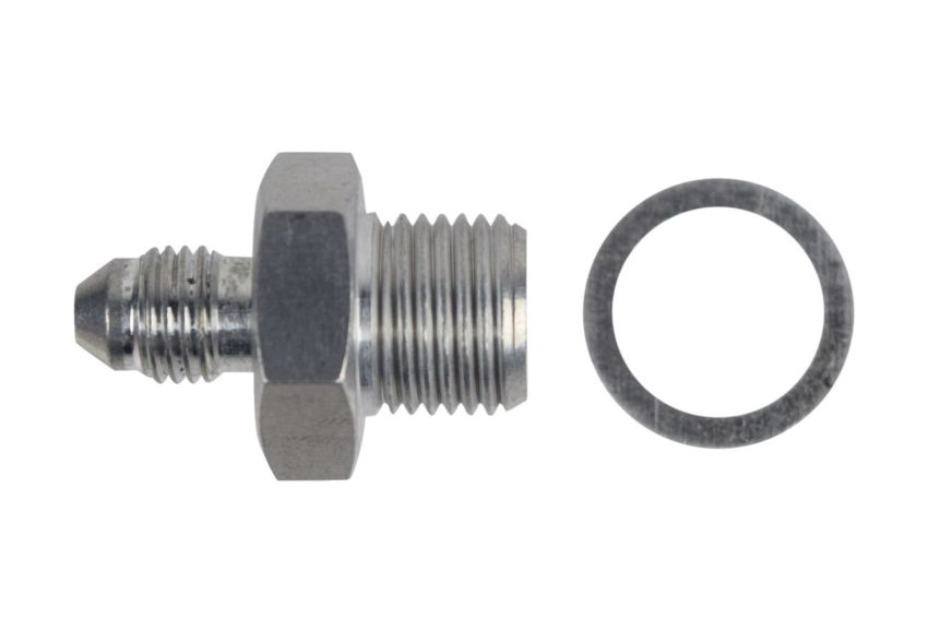 ICT BILLET ICTAN816-04-M16 Turbo Oil Supply Adapter Port M16-1.5 to -4AN