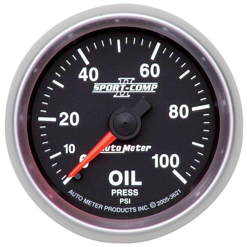 AutoMeter 3621 GAUGE, OIL PRESSURE, 2 1/16