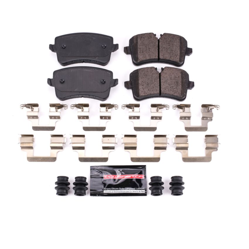 PowerStop Z23-1547 PowerStop - Z23 Daily Driver Carbon-Fiber Ceramic Brake Pads with Hardware Kit