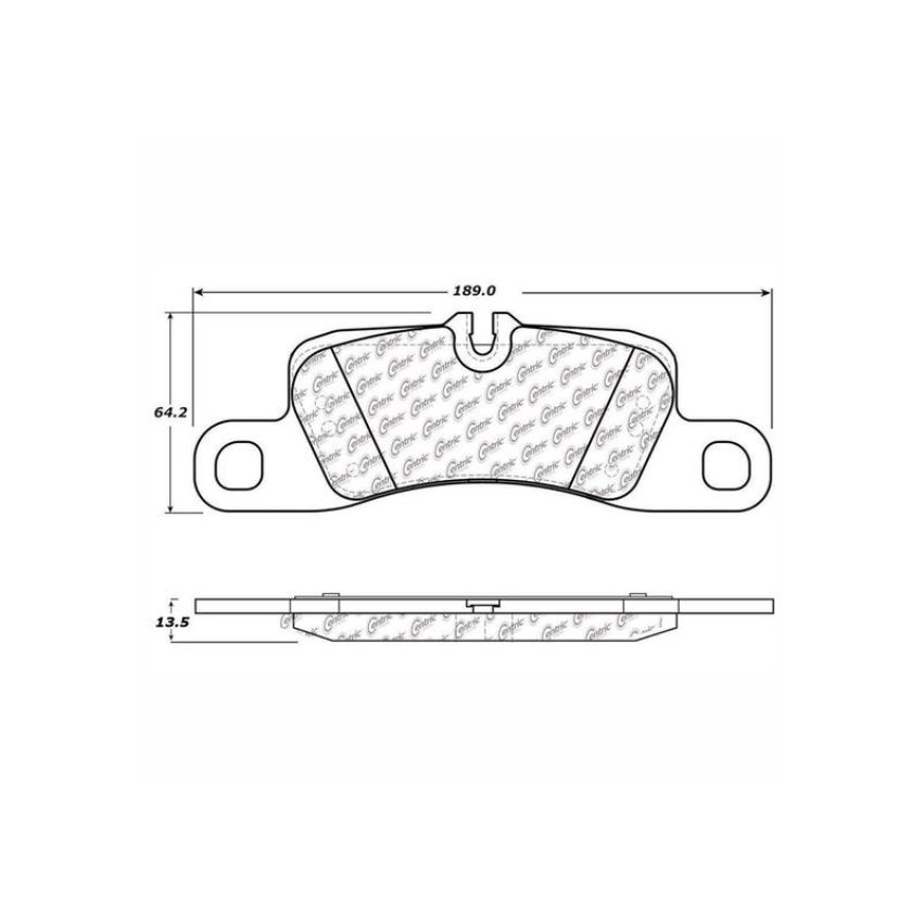 CENTRIC PARTS 100.13900 Centric Original Equipment Formula Brake Pads with Hardware