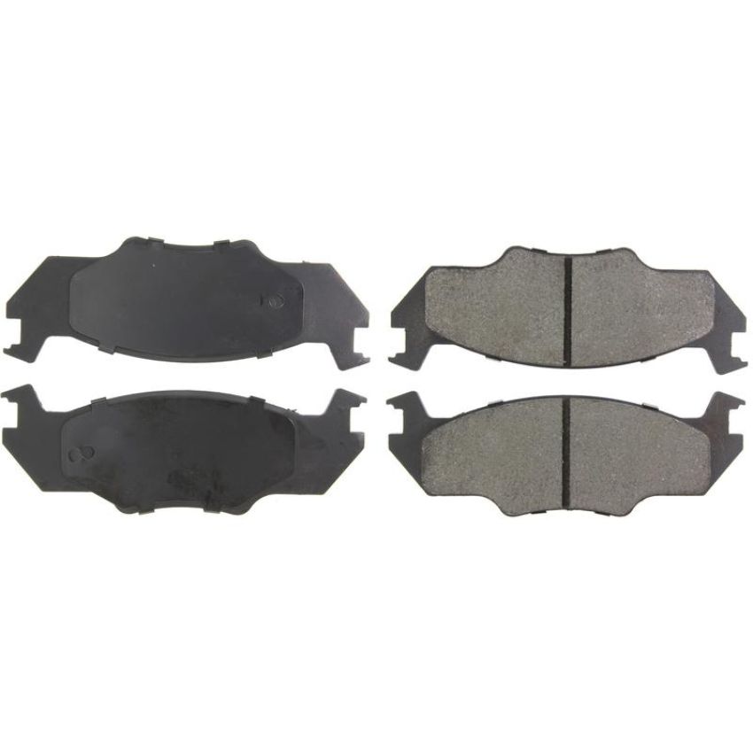 CENTRIC PARTS 102.01580 C-Tek Semi-Metallic Brake Pads with Shims