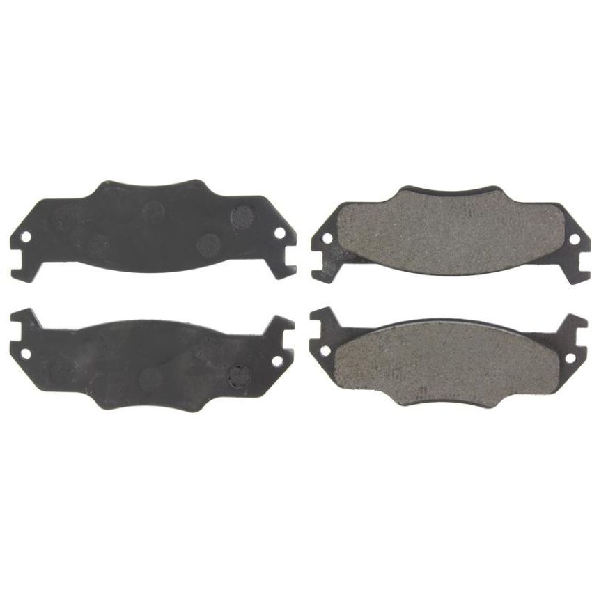 CENTRIC PARTS 102.02180 C-Tek Semi-Metallic Brake Pads with Shims