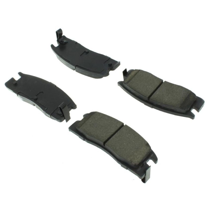 CENTRIC PARTS 102.03980 C-Tek Semi-Metallic Brake Pads with Shims