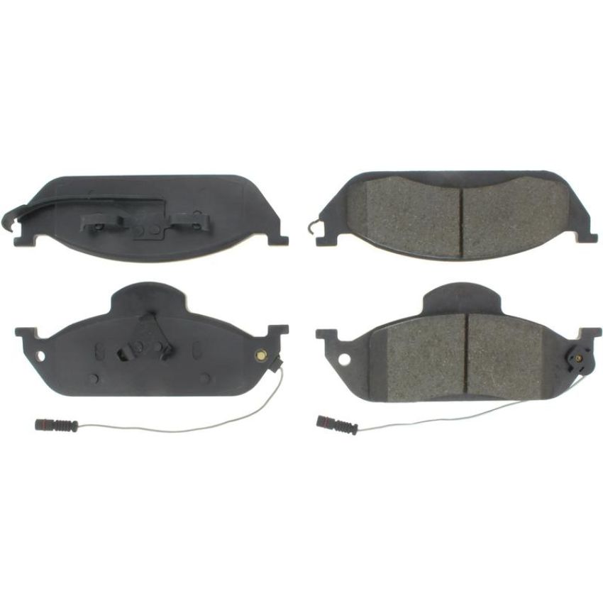 CENTRIC PARTS 102.07600 C-Tek Semi-Metallic Brake Pads with Shims