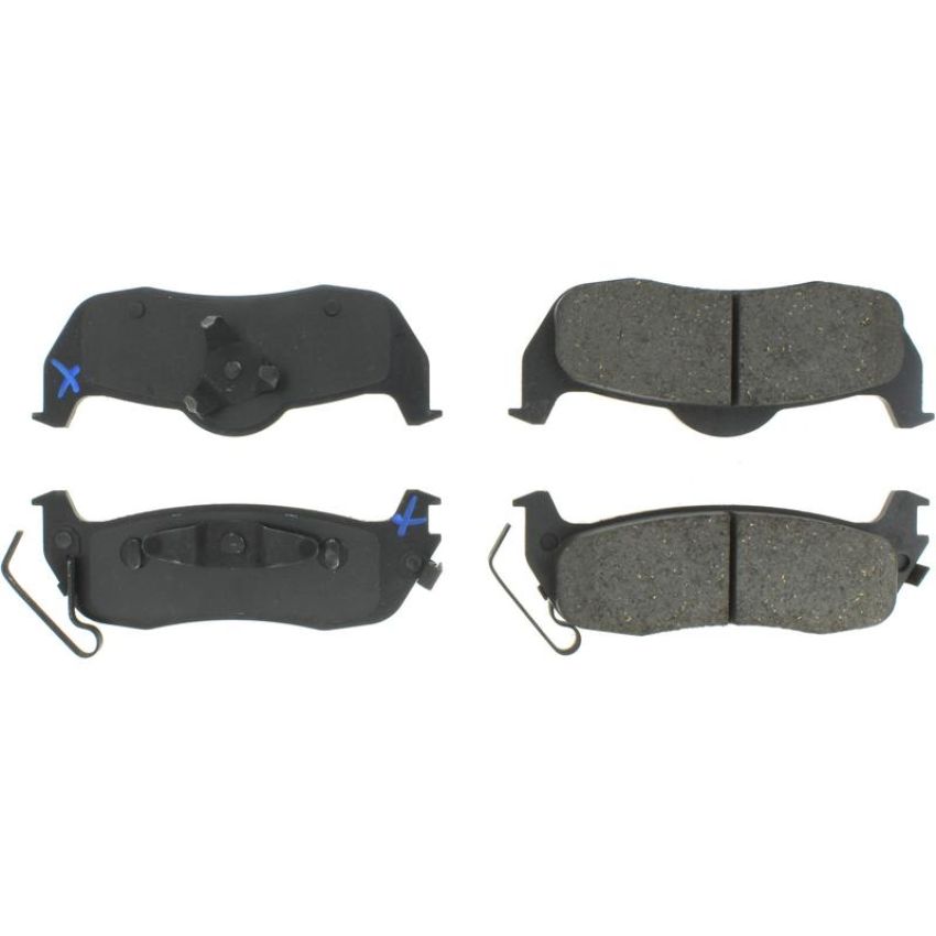 CENTRIC PARTS 102.10870 C-Tek Semi-Metallic Brake Pads with Shims