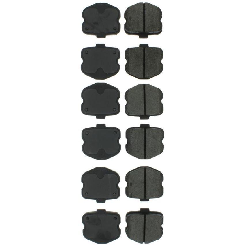 CENTRIC PARTS 102.11850 C-Tek Semi-Metallic Brake Pads with Shims
