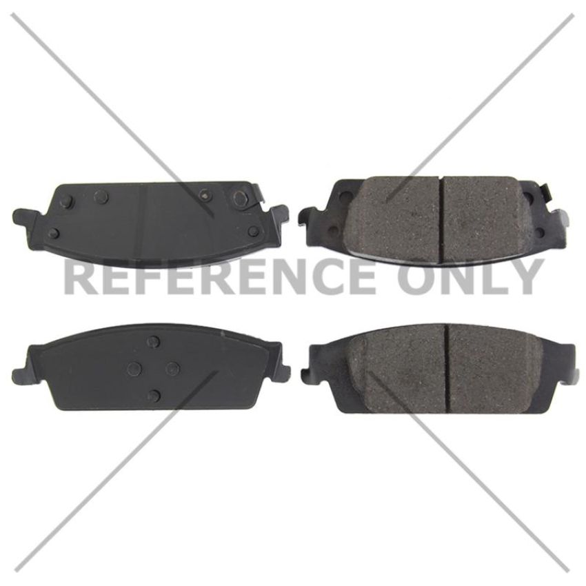 CENTRIC PARTS 102.17070 C-Tek Semi-Metallic Brake Pads with Shims