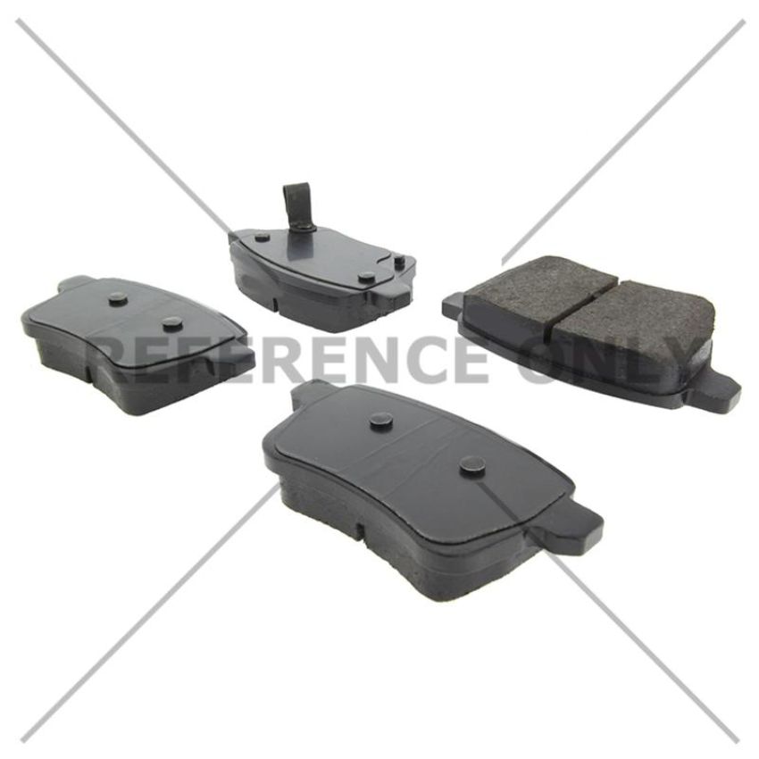 CENTRIC PARTS 102.17220 C-Tek Semi-Metallic Brake Pads with Shims