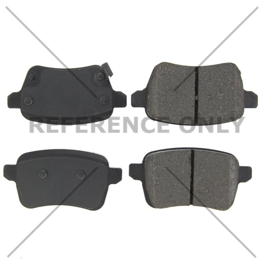 CENTRIC PARTS 102.17220 C-Tek Semi-Metallic Brake Pads with Shims