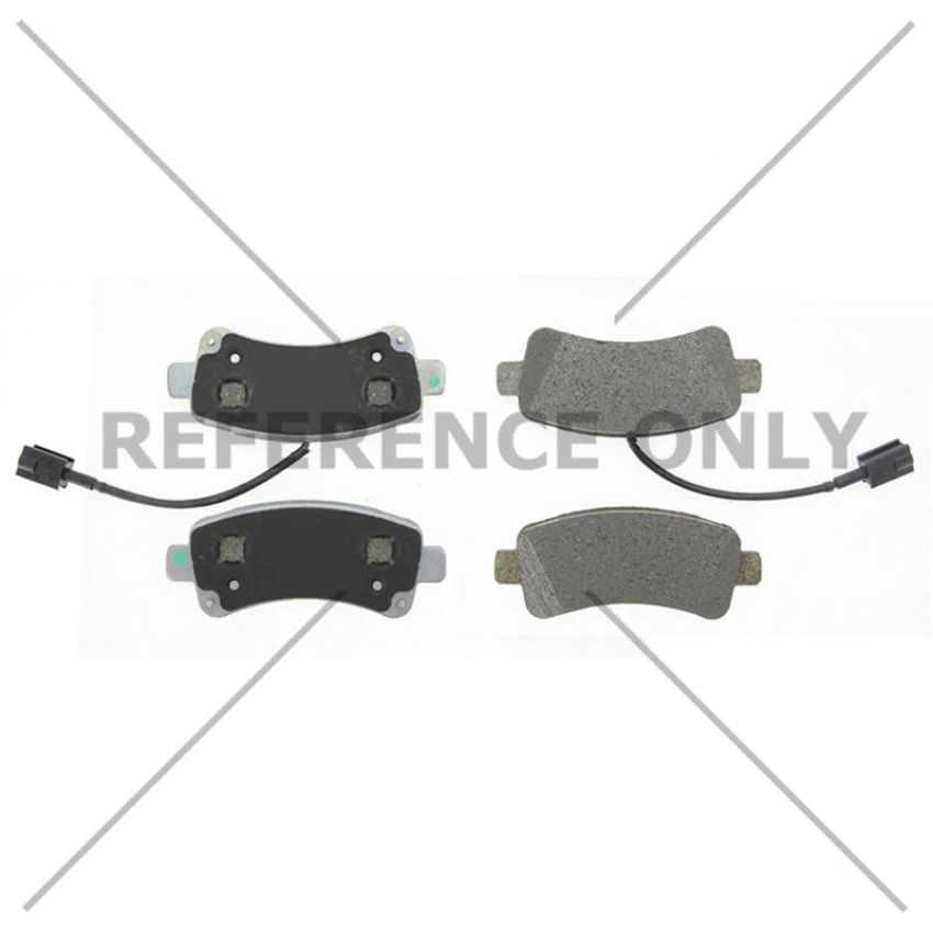 CENTRIC PARTS 102.17461 C-Tek Semi-Metallic Brake Pads with Shims