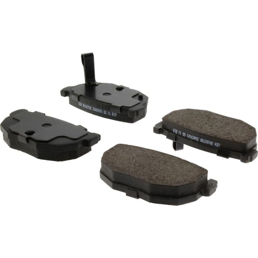 CENTRIC PARTS 103.02720 C-Tek Ceramic Brake Pads with Shims