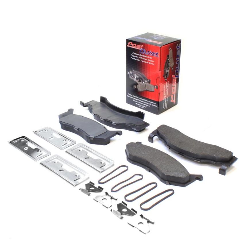 CENTRIC PARTS 104.01230 Posi Quiet Semi-Metallic Brake Pads with Hardware