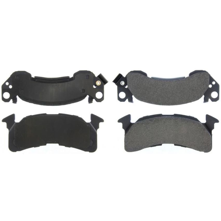 CENTRIC PARTS 104.01530 Posi Quiet Semi-Metallic Brake Pads with Hardware