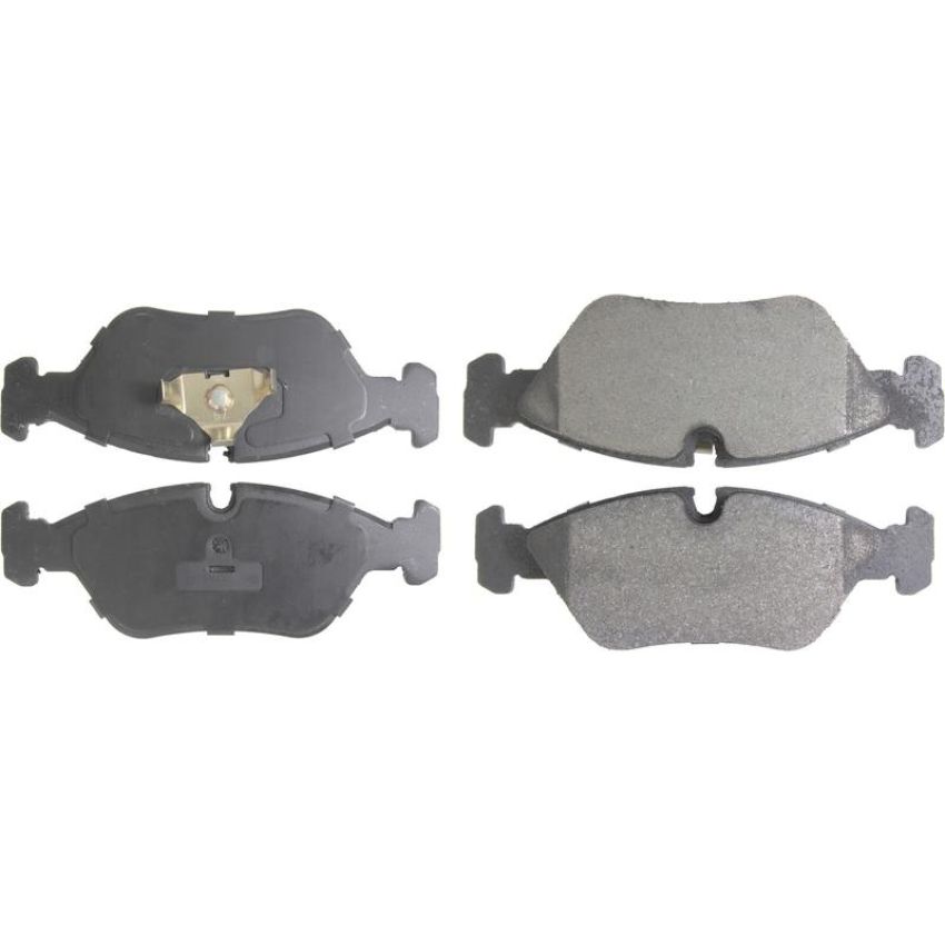 CENTRIC PARTS 104.02530 Posi Quiet Semi-Metallic Brake Pads with Hardware