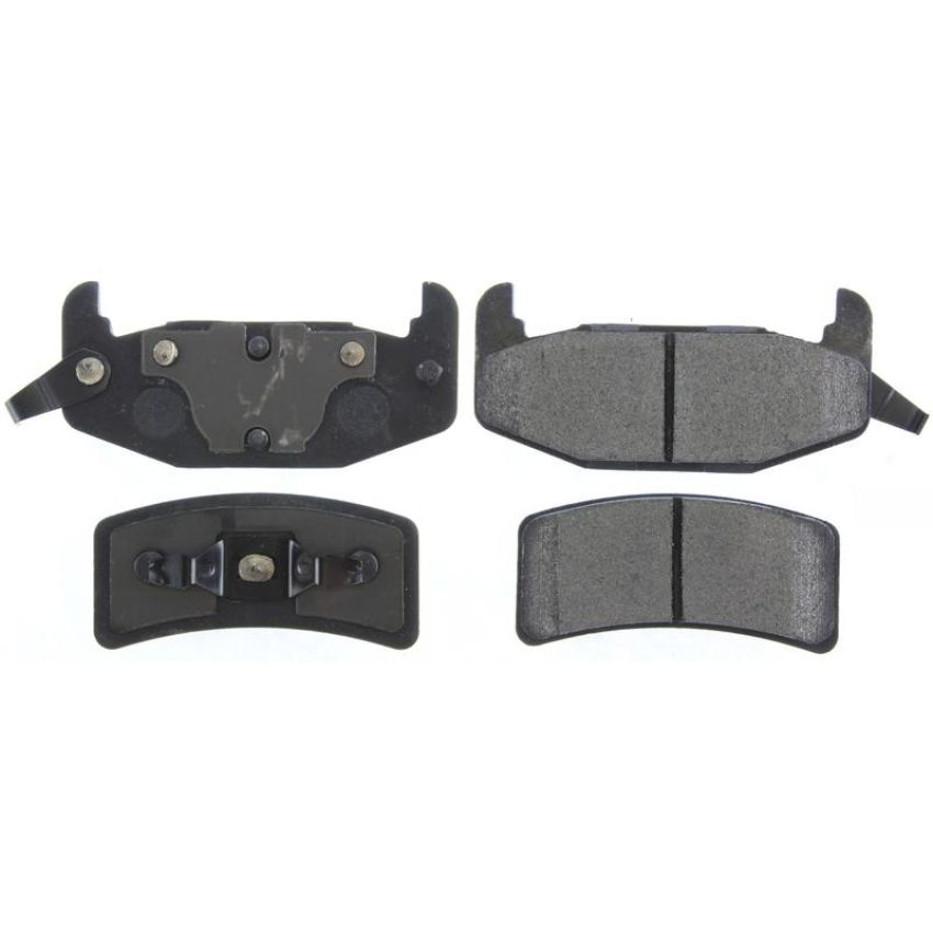 CENTRIC PARTS 104.03770 Posi Quiet Semi-Metallic Brake Pads with Hardware