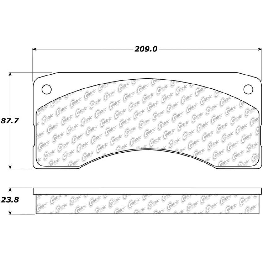CENTRIC PARTS 104.03790 Posi Quiet Semi-Metallic Brake Pads