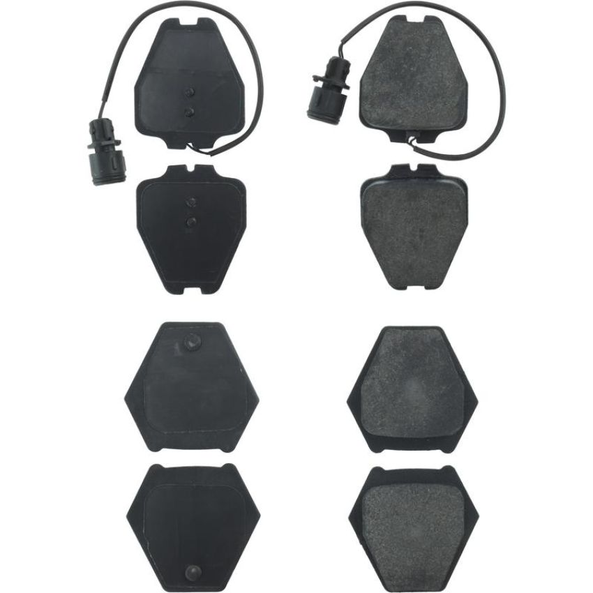 CENTRIC PARTS 104.08391 Posi Quiet Semi-Metallic Brake Pads with Hardware