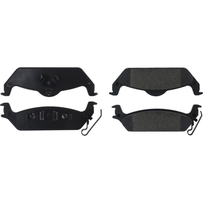 CENTRIC PARTS 104.09630 Posi Quiet Semi-Metallic Brake Pads with Hardware