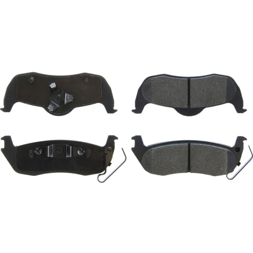 CENTRIC PARTS 104.10870 Posi Quiet Semi-Metallic Brake Pads with Hardware