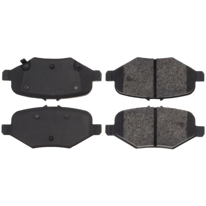 CENTRIC PARTS 104.16120 Posi Quiet Semi-Metallic Brake Pads with Hardware