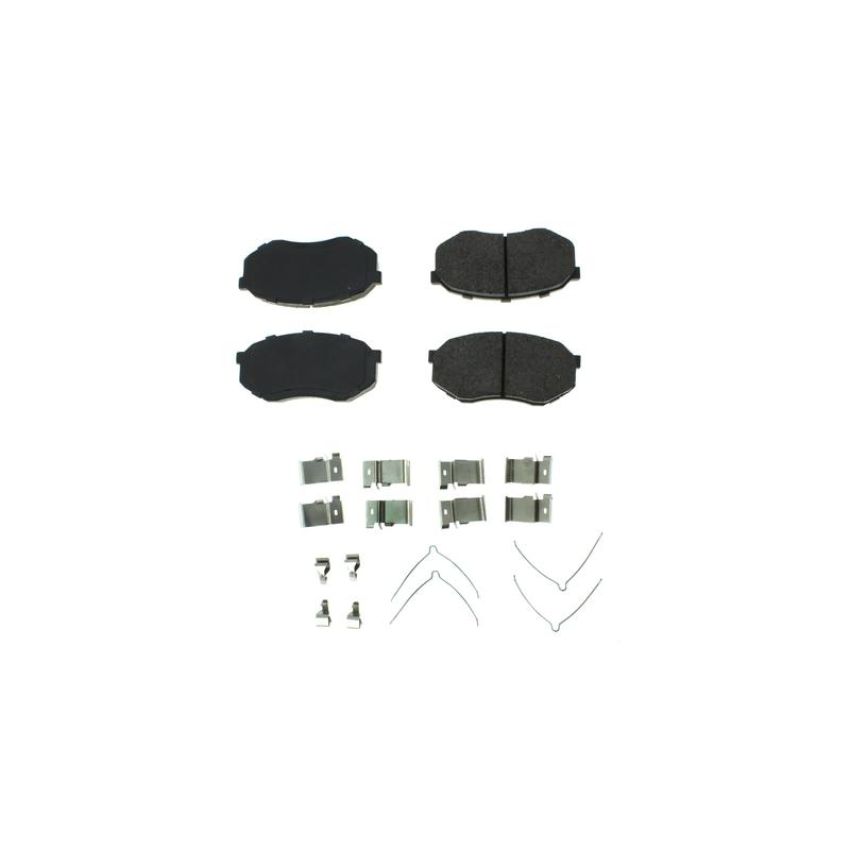 CENTRIC PARTS 105.04330 Posi Quiet Ceramic Brake Pads with Shims and Hardware