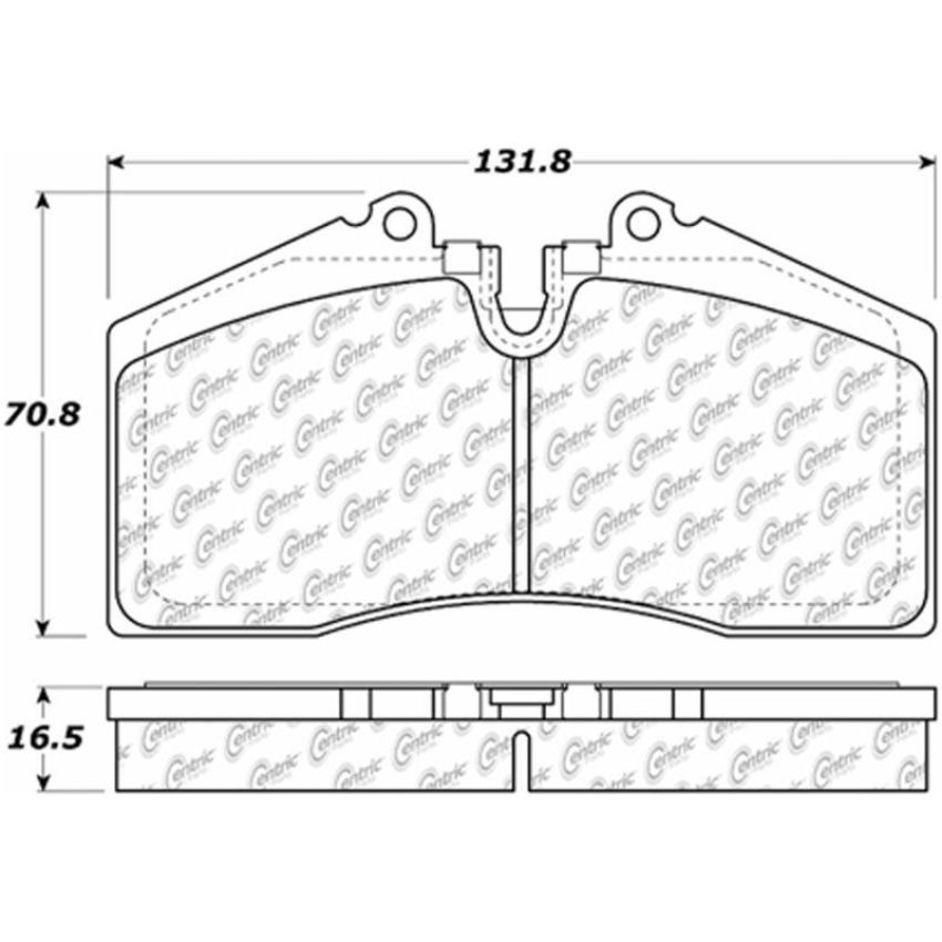 CENTRIC PARTS 105.06090 Posi Quiet Ceramic Brake Pads with Shims