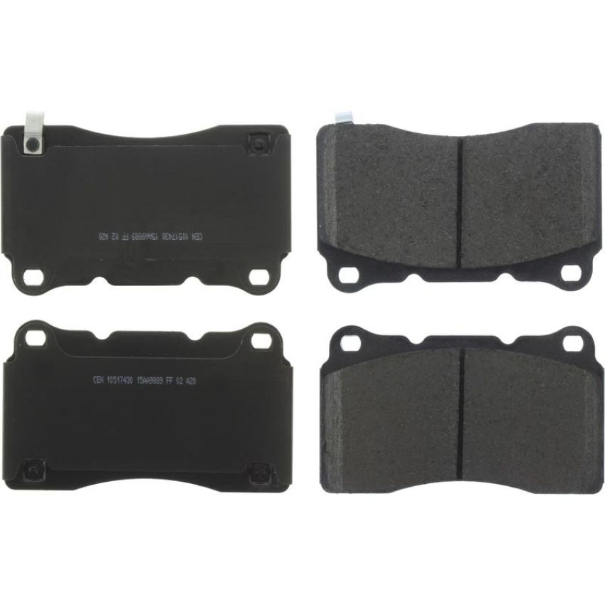 CENTRIC PARTS 105.17430 Posi Quiet Ceramic Brake Pads with Shims and Hardware