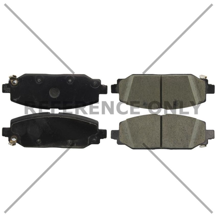 CENTRIC PARTS 105.61040 Posi Quiet Ceramic Brake Pads with Shims and Hardware