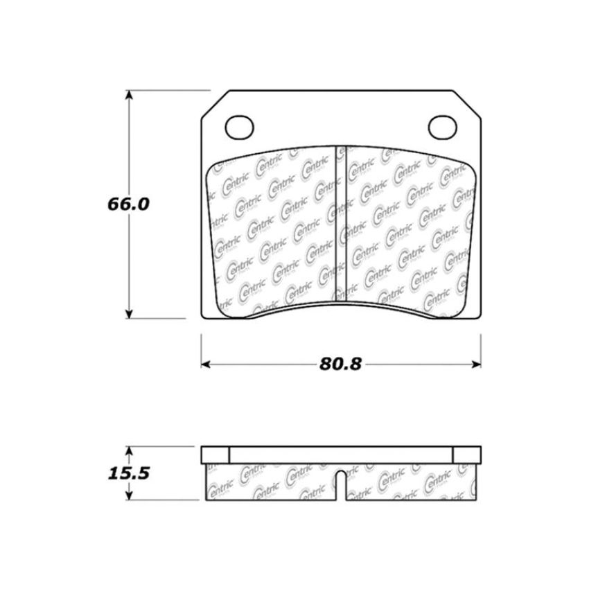 CENTRIC PARTS 106.00090 Posi Quiet Extended Wear Brake Pads with Shims