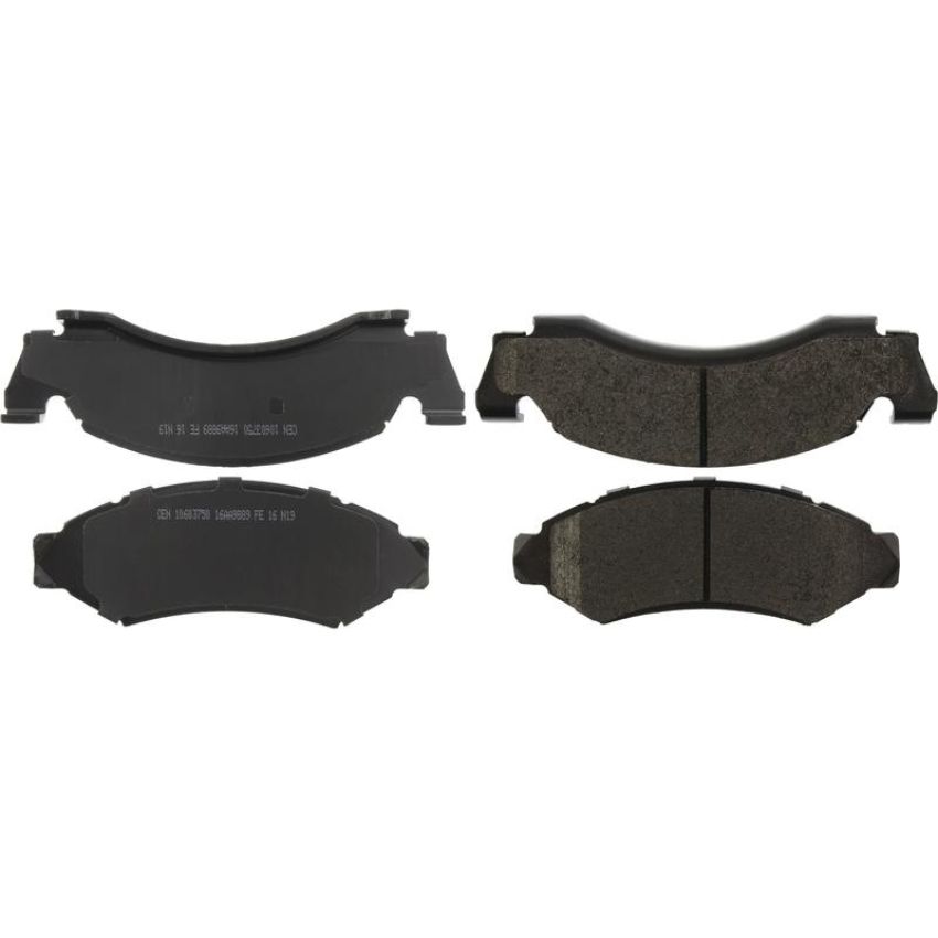 CENTRIC PARTS 106.03750 Posi Quiet Extended Wear Brake Pads with Shims and Hardware