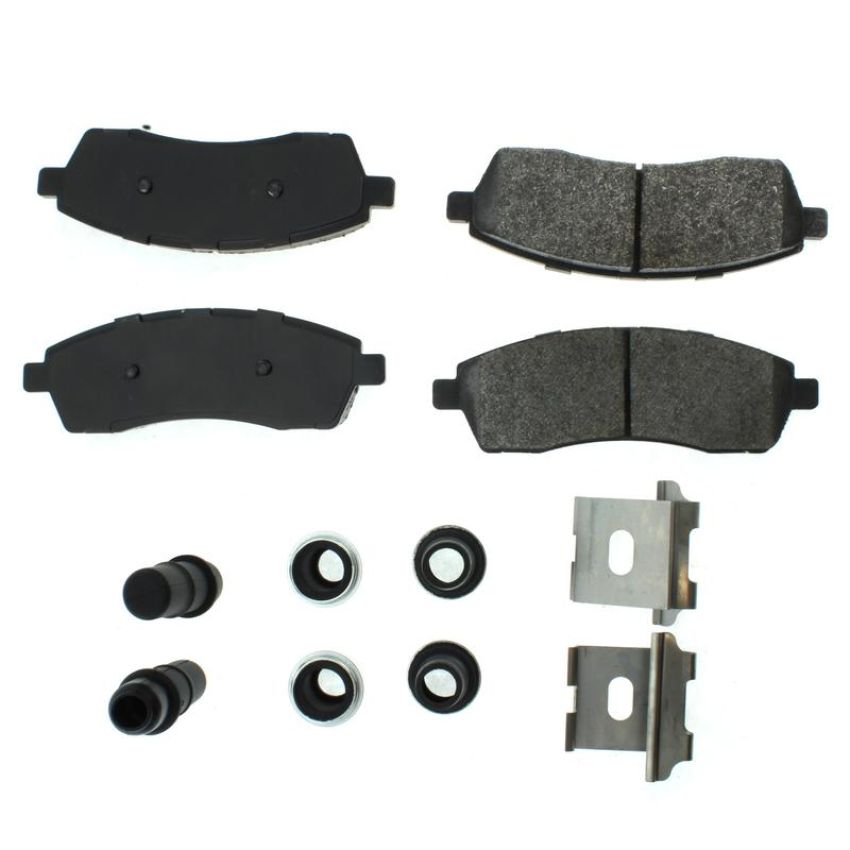 CENTRIC PARTS 106.07570 Posi Quiet Extended Wear Brake Pads with Shims and Hardware