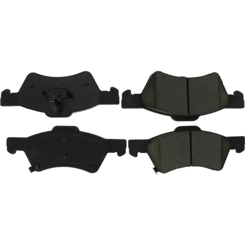 CENTRIC PARTS 106.08570 Posi Quiet Extended Wear Brake Pads with Shims and Hardware
