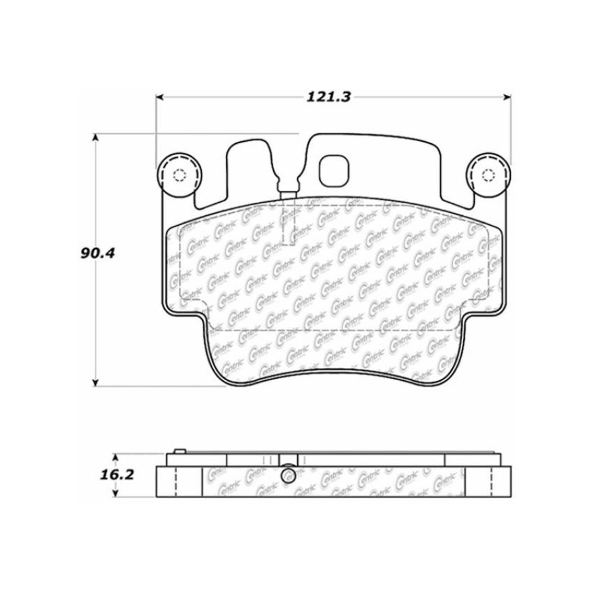 CENTRIC PARTS 106.09170 Posi Quiet Extended Wear Brake Pads with Shims and Hardware