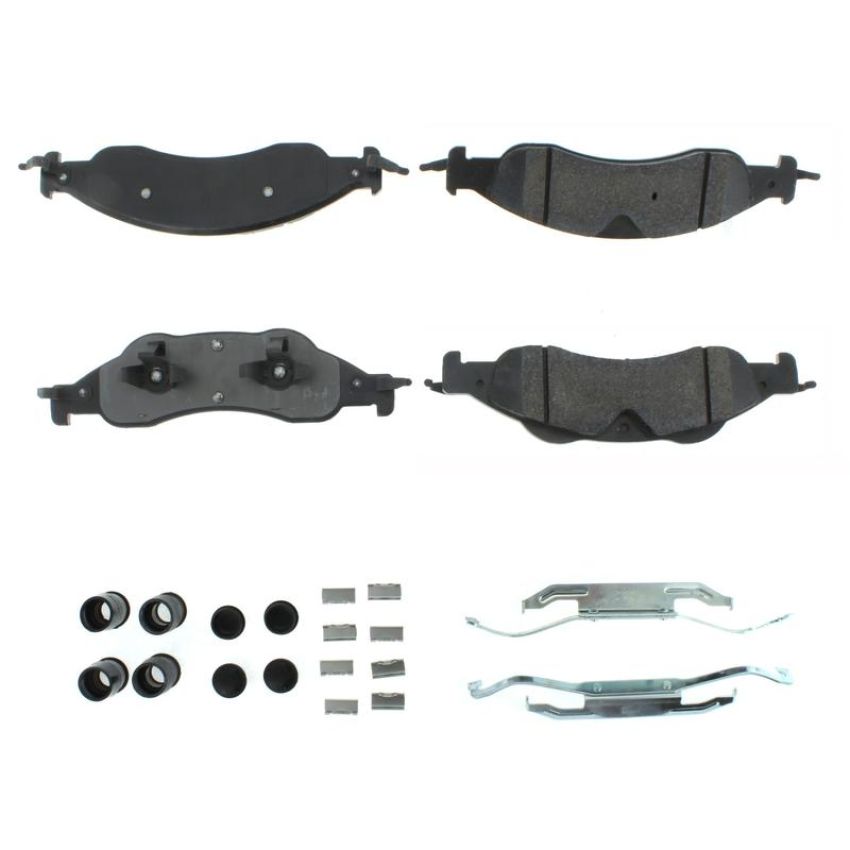 CENTRIC PARTS 106.12780 Posi Quiet Extended Wear Brake Pads with Shims and Hardware