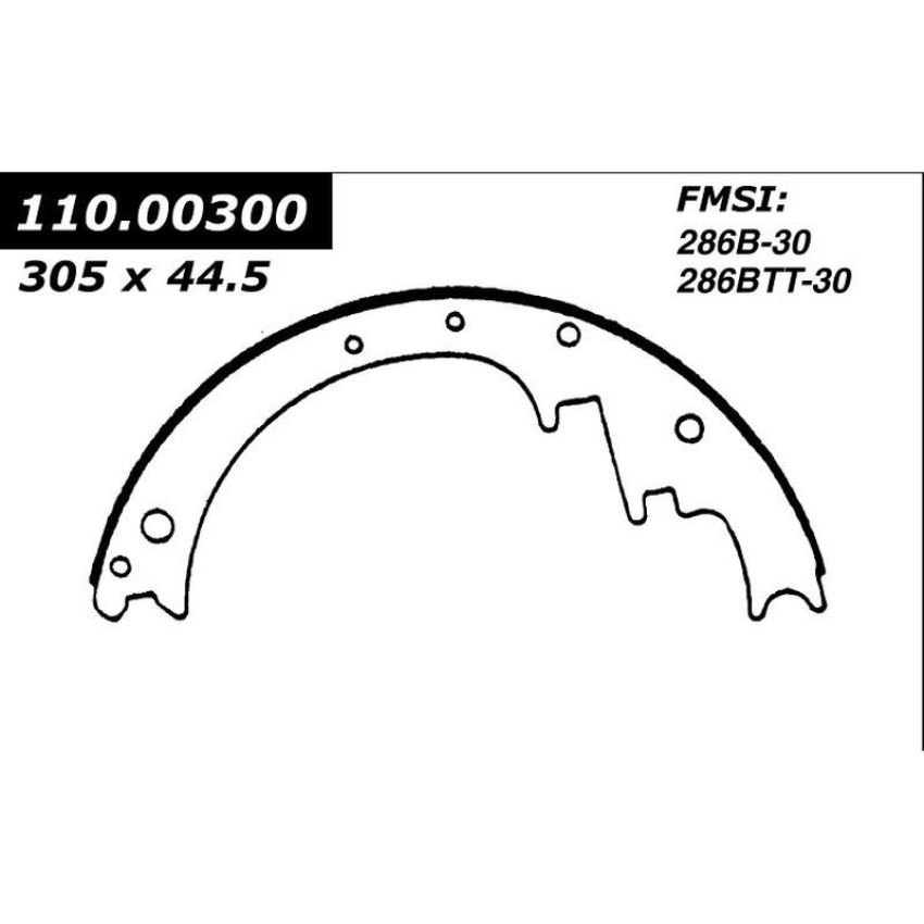 CENTRIC PARTS 111.00300 Centric Premium Brake Shoes
