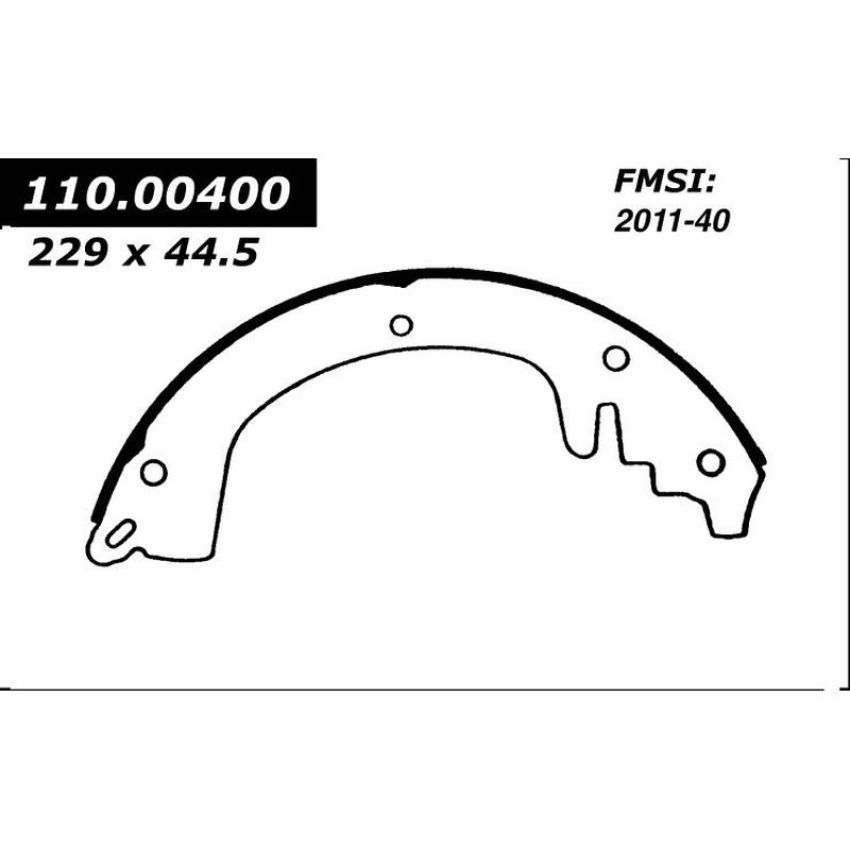 CENTRIC PARTS 111.00400 Centric Premium Brake Shoes