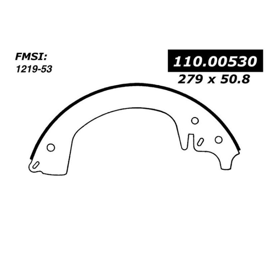 CENTRIC PARTS 111.00530 Centric Premium Brake Shoes