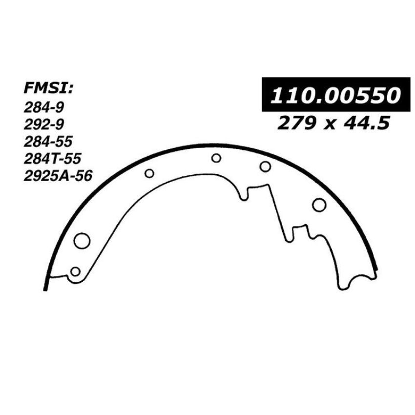 CENTRIC PARTS 111.00550 Centric Premium Brake Shoes