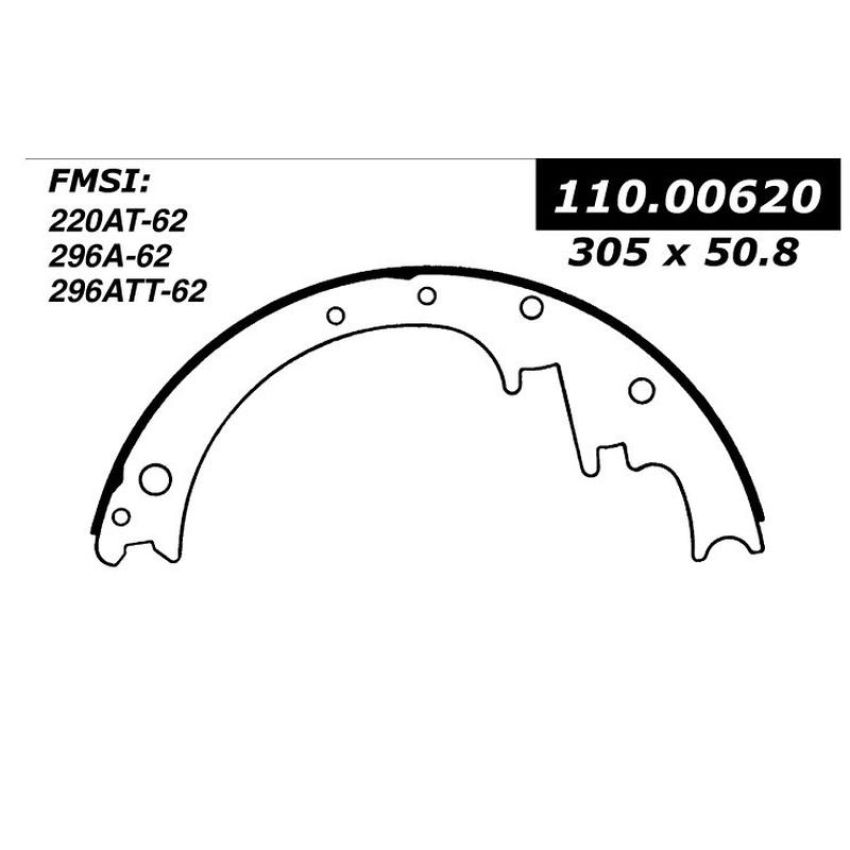 CENTRIC PARTS 111.00620 Centric Premium Brake Shoes