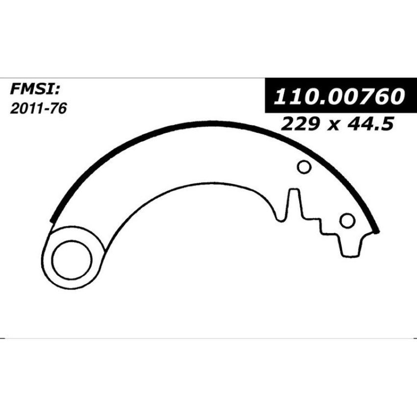 CENTRIC PARTS 111.00760 Centric Premium Brake Shoes