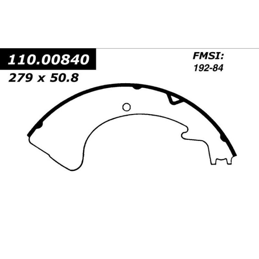 CENTRIC PARTS 111.00840 Centric Premium Brake Shoes