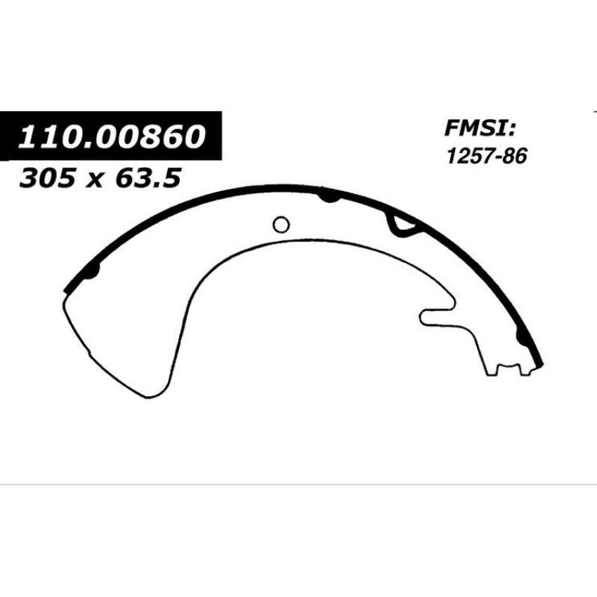 CENTRIC PARTS 111.00860 Centric Premium Brake Shoes