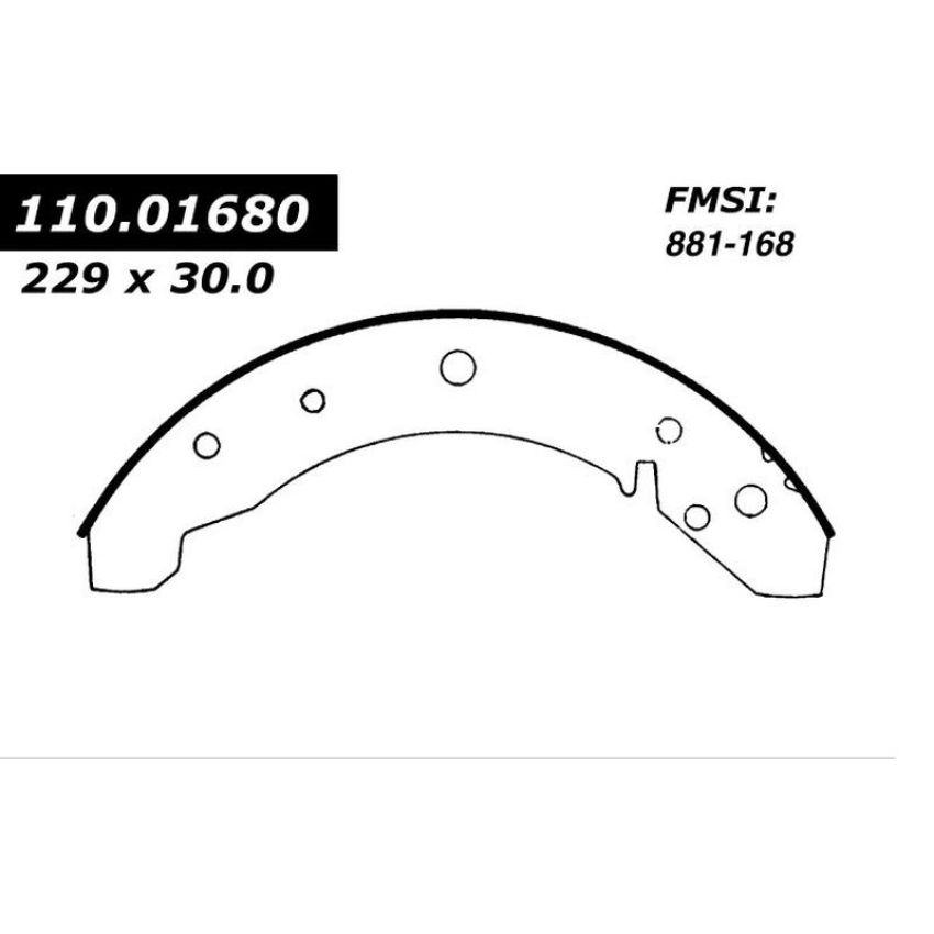 CENTRIC PARTS 111.01680 Centric Premium Brake Shoes