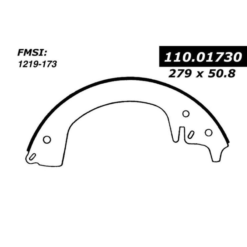 CENTRIC PARTS 111.01730 Centric Premium Brake Shoes